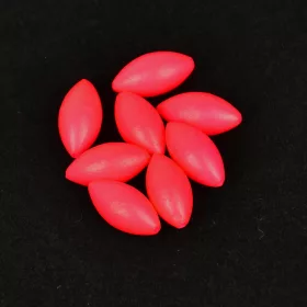   Sunset - DRIJVENDE OVALE KRALEN FLUOR ROOD 5x10mm X20 - Stopper