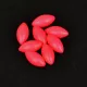 Sunset - DRIJVENDE OVALE KRALEN FLUOR ROOD 5x10mm X20 - Stopper