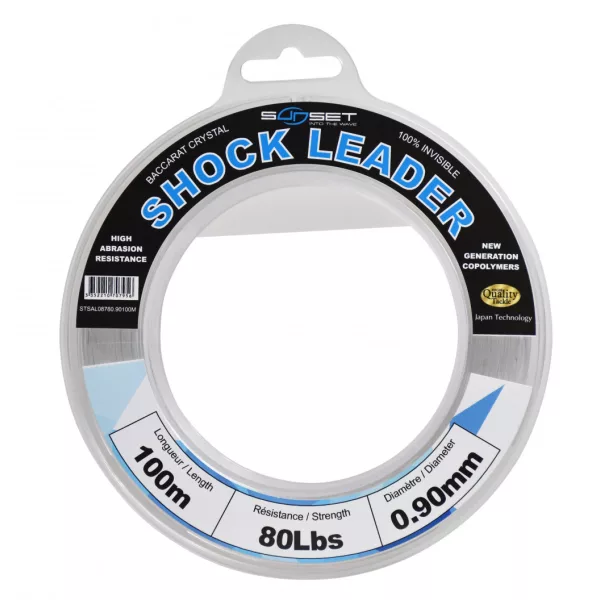 Sunset Shock Leader RS Competition Baccarat Kristal 0,9mm 100m Monofil Voorslaglijn