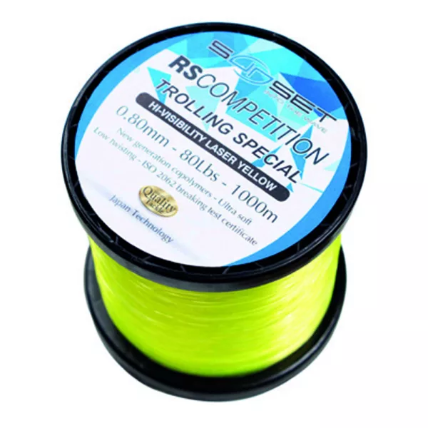 Sunset Nylon RS Competition Trolling Hi-Visibility 0,8mm 1000m Monofil Hoofdlijn