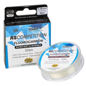   Sunset - FLUOROCARBON SUPER SOFT RS COMPETITION 0,18mm 50M - Monofilament lijn