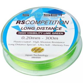   Sunset - RS COMPETITION LONG DISTANCE HI-VISIBILITY LIME GREEN 0,14mm 300M - Monofilament lijn