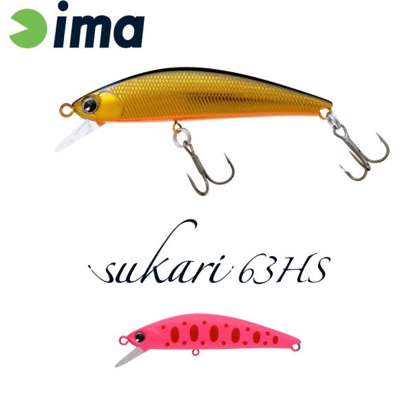 Ima Sukari 63HS 6,3cm 8gr 018 Pink Yamame Wobbler