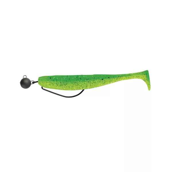 Swimy Cheburashka Pompei Shad Rig Rubbervis K014 100mm - 7gr   - Ready Rig - Cheburashka lood - Voorgemonteerd