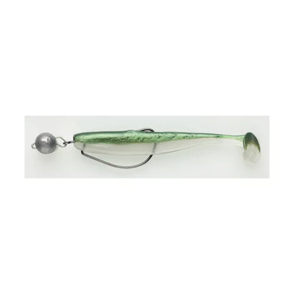 Swimy Cheburashka Pompei Shad Rig Softbait K012 100mm - 7gr   - Ready Rig - Cheburashka lood - Voorgemonteerd
