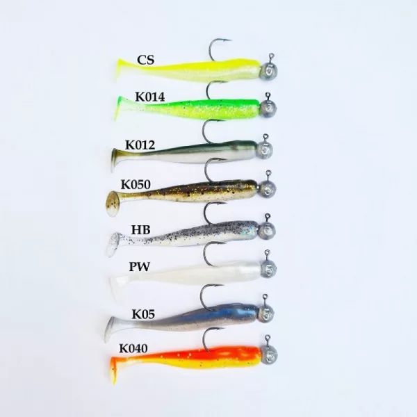 Sert Pompei Shad Round Jighead Rig 125mm K050 rubbervis