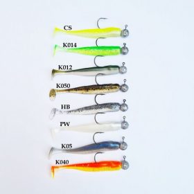   SWIMY Pompei Shad met jigkop Zacht Plastic Aas K050 75mm - 5gr