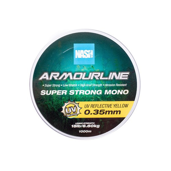 Nash Armourline UV Geel 0,35mm 1000m Monofil Hoofdlijn