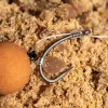 Nash Fluorocarbon D-Rig 6 Voorgeknoopte haak met weerhaak en met oog