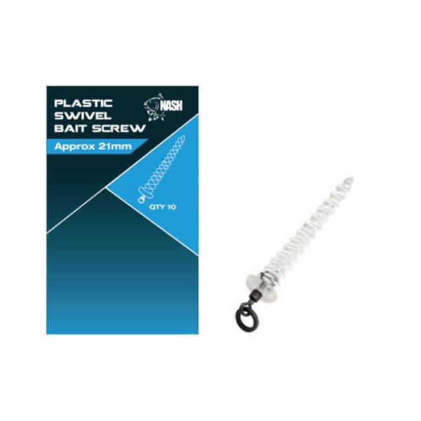 Nash Plastic Swivel Bait Screw 8mm Plastic Aasprikker