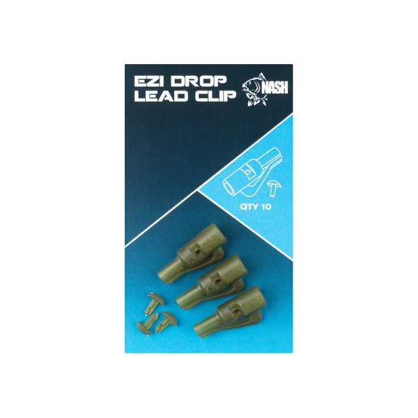 Nash Ezi Drop Lead Clip Loodclip 10 stuks