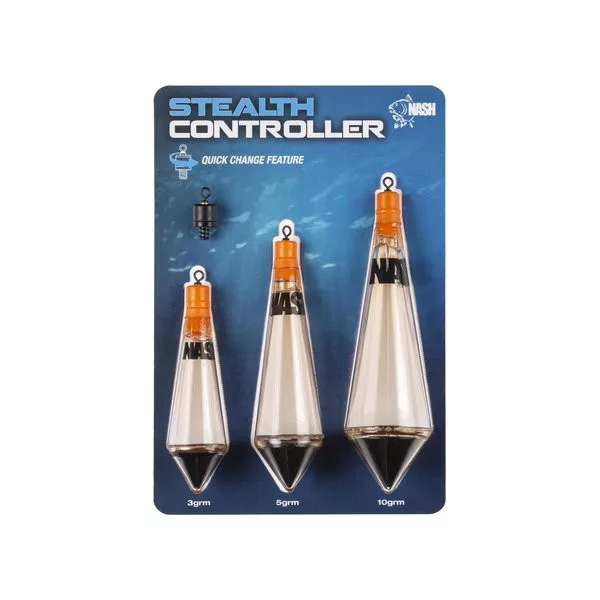 Nash Stealth Controller Bruin Verborgen Zinkende Dobber Set