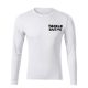 TackleBait Lange mouwen T-shirt met logo, Wit L