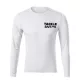 TackleBait T-shirt met lange mouwen en logo Wit S