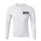 TackleBait Lange mouwen T-shirt met logo, Wit 3XL