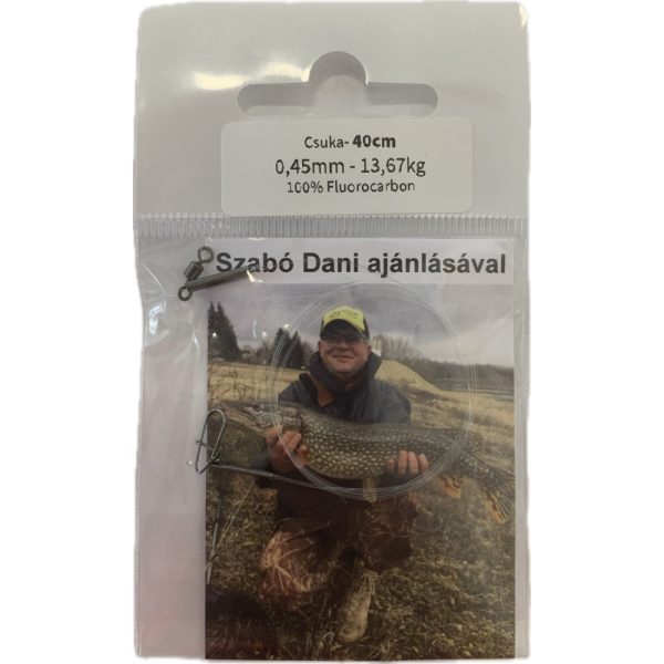 Dani Fluorocarbon Onderlijn Snoek 0,45mm 13,670kg 40cm