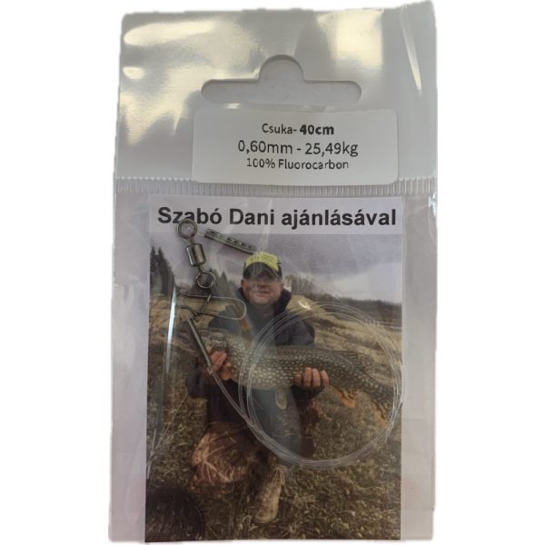 Dani Fluorocarbon Onderlijn Snoek 0,60mm 25,49kg 40cm