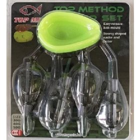 Top Mix Top 4 Method Feeder Voerkorf Set