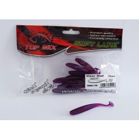   Top Mix Shiner Shad Paars Rood 7,6cm Plastic Kunstaas 10 stuks