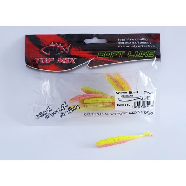 Top Mix Shiner Shad Zoete Snoep 7,6cm Plastic Kunstaas 10 stuks