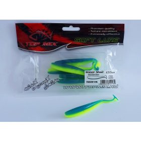   Top Mix Shiner Shad Koud Blauw-Limoen 10,0cm Plastic Kunstaas 6 stuks