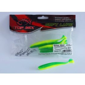   Top Mix Shiner Shad Groen-Geel Chartreuse 10,0cm Plastic Kunstaas 6 stuks