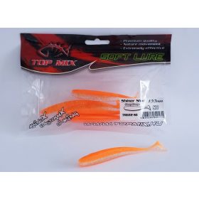 Top Mix Shiner Shad Sunny Oranje 10,0cm Plastic Kunstaas 6db