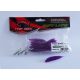 Top Mix Shiner Worm Paars Rood 6,0cm Plastic Rups Kunstaas 10db