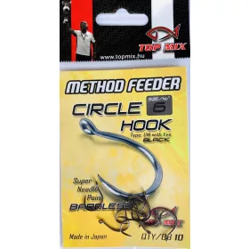   Top Mix Method Feeder Circle 6 Oog, Weerhaakloze Karperhaak 10 st.