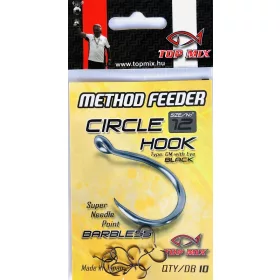   Top Mix Method Feeder Circle 12 Oog, Weerhaakloze Karperhaak 10 st.