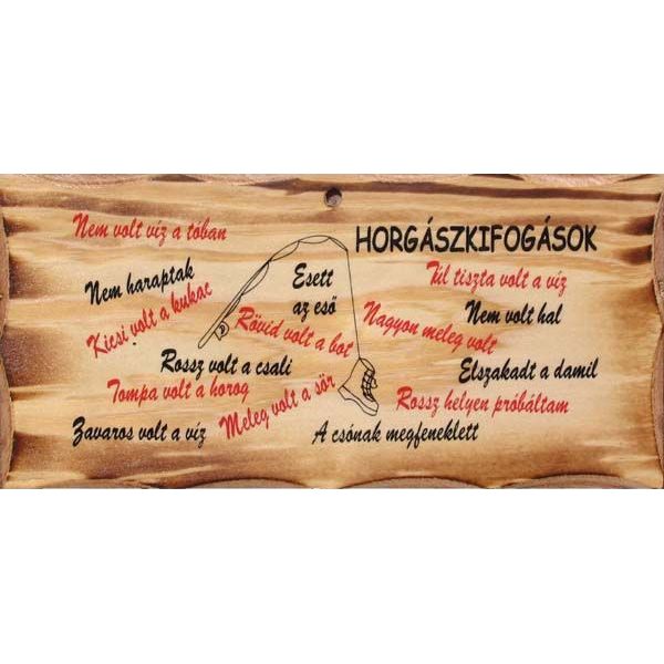 Houten bord Vissersuitvluchten