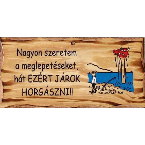 Houten bord Ik hou heel veel van verrassingen