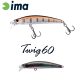 Ima Twing 60S 6cm 6,5gr 008 Titanium Black Red Berry Wobbler