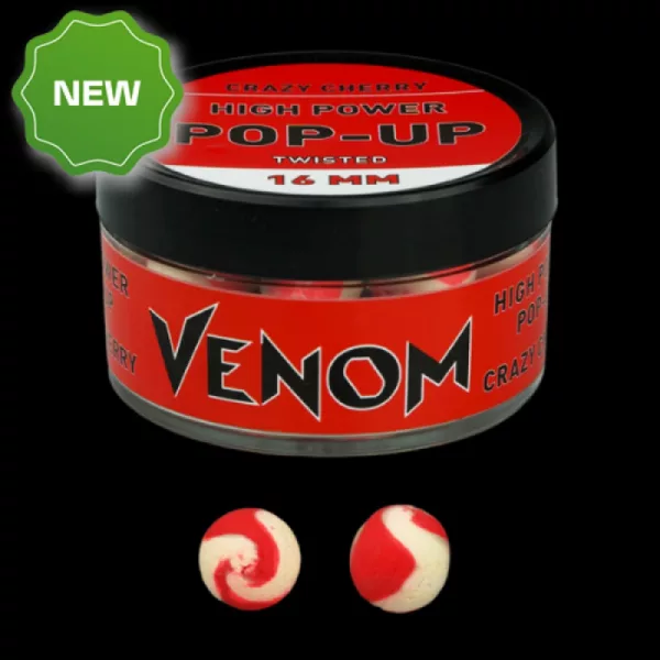 Feedermánia Venom High Power Pop-Up 16mm Crazy Cherry Voerboilie