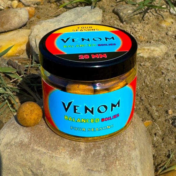 Feedermánia Venom Balanced Boilies Vier Seizoenen 20mm Zinkend Haakaas