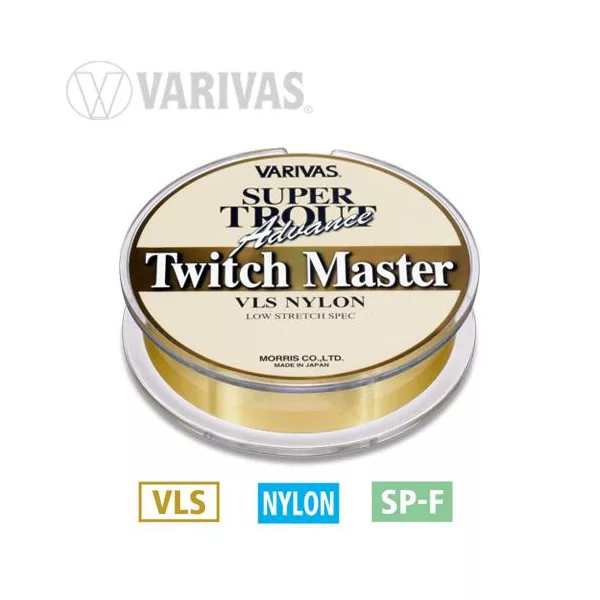 Varivas Super Trout Twitch Master 100m 0,148mm 4lb Gold Monofil Hoofdlijn