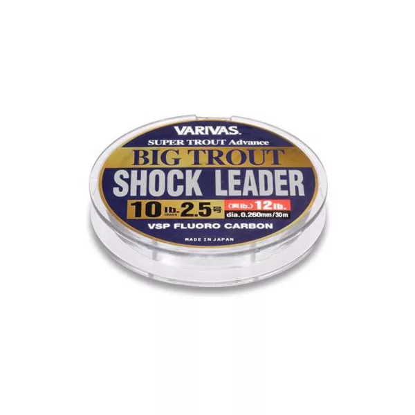 Varivas Big Trout ShockLeader Fluorocarbon VSP 30m 0,285mm 12lb Fluorocarbon Leader