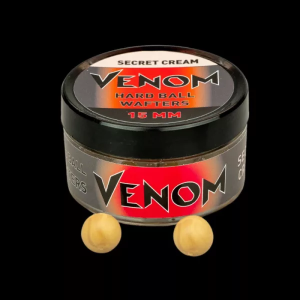 Feedermánia Venom Hard Ball Wafters 15mm Secret Cream Voerboilie