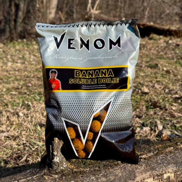 Venom Soluble Boilie 20mm Banana Oplosbare Boilie 900gr