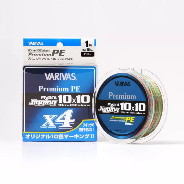 Varivas Avani Jigging 10x10 Premium PE X4 300m #4,0 56lb Gevlochten Hoofdlijn