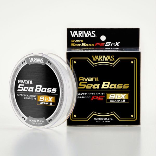 Varivas Avani Sea Bass SI-X PE X8 150m #1,2 25lb Premium White Gevlochten Hoofdlijn