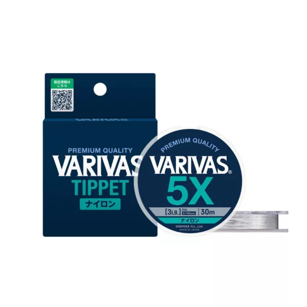 Varivas Tippet Nylon 5X 30m 0,148mm 3,0lb Vliegenvis Onderlijn