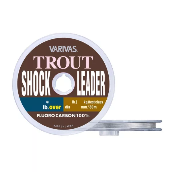 Varivas Trout ShockLeader Fluorocarbon 30m 0,128mm 2,5lb Fluorocarbon Leader