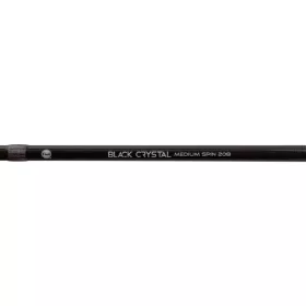 Mikado Black Crystal M Spin 5-24gr 2,08m 1-delige Spinhengel