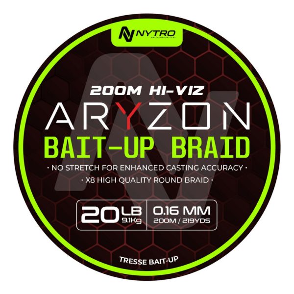 Nytro Aryzon Hiviz Bait-Up Braid 0,16mm Gevlochten Hoofdlijn 200m