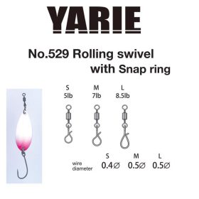 Yarie 529 Fast Snapring L 8,5lb Wartel met snap 4st
