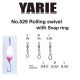 Yarie 529 Fast Snapring S 5lb Wartel 4 stuks