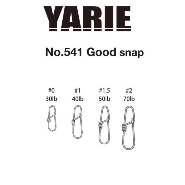 Yarie 541 Good Snap 40lb 1 Sluiting 9stuks