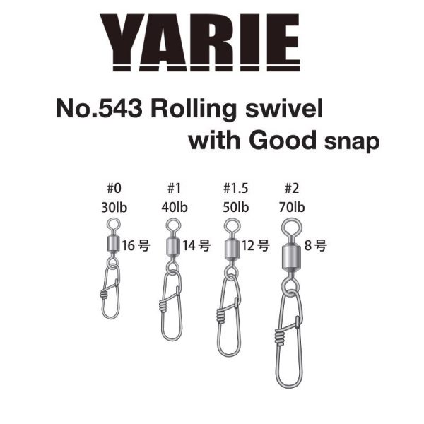 Yarie 543 Good Snap 30lb 0 Wartel 6 stuks