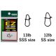 Yarie 555 Micro Ez Line Snap 13lb SS Clip 8 stuks